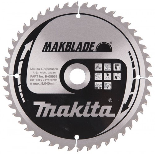 MAKITA B-08953 pilový kotouč 190x20mm 48Z =old A-86751