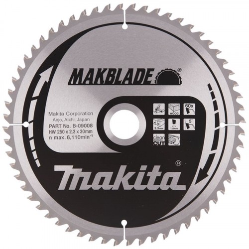 MAKITA B-09008 pilový kotouč 250x30mm 60Z