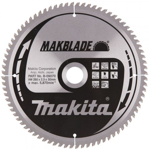 Makita B-32845 pilový kotouč 260x30mm 80T= old B-09070
