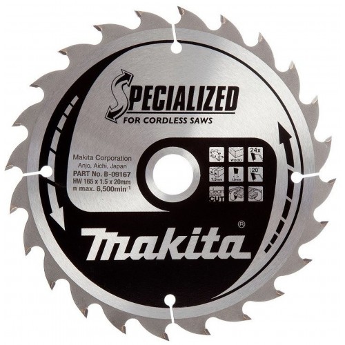 MAKITA B-09189 Pilový kotouč 165x10mm 24 Z STOP