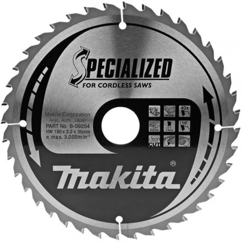 MAKITA B-09254 pilový kotouč 190x30mm 40Z MAKITA B-09254 pilový kotouč 190x30mm 40Z
