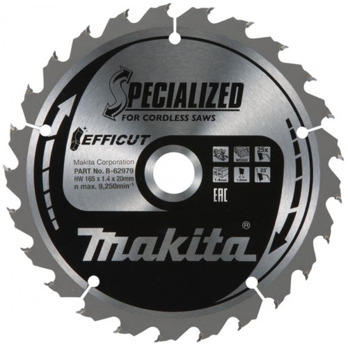 Makita B-62991 pilový kotouč Efficut 165x20mm 25T= old B-62985