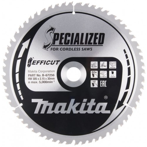 MAKITA B-67256 TCT pilový kotouč Efficut 305x30mm 60T