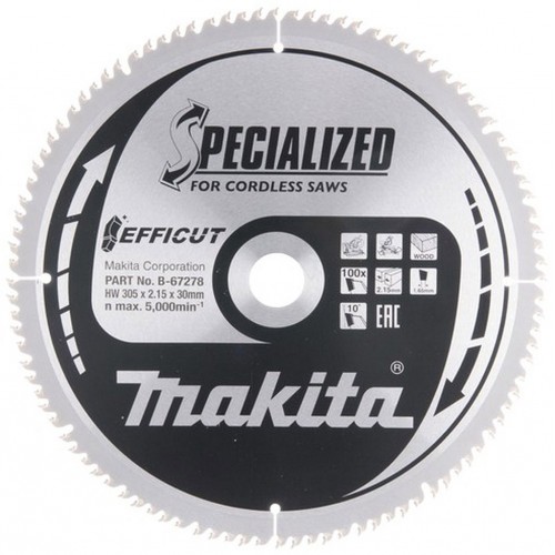 MAKITA B-67278 TCT pilový kotouč Efficut 305x30mm 100T