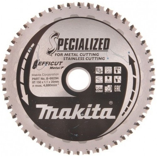 MAKITA B-69294 TCT pilový kotouč Efficut, kov 150x20mm 48T