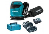 MAKITA DBO180RTJ Aku excentrická bruska 123mm Li-ion (2x5,0Ah/18V) Makpac 2