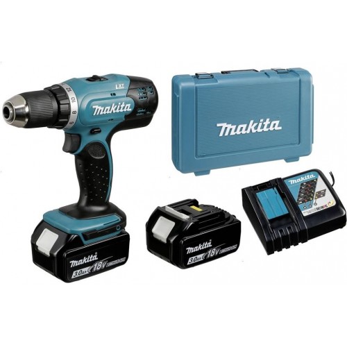 MAKITA DDF453RFE Akumulátorový vrtací šroubovák (2x3,0Ah/18V) kufr