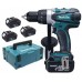 MAKITA DDF458RF3J Aku vrtací šroubovák Li-ion ( 91 Nm/3x3,0Ah/18V) Makpac