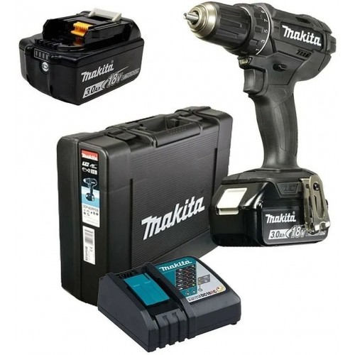 VÝPRODEJ MAKITA DDF482RFEB Aku vrtací šroubovák černý 1x Li-ion LXT 18V/3,0 Ah PO SERVISE, POUZE JEDNA AKU!!
