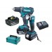 MAKITA DDF482RFJ1 Aku vrtací šroubovák se svítilnou 3x aku Li-ion 18V / 3,0 Ah, Makpac 2