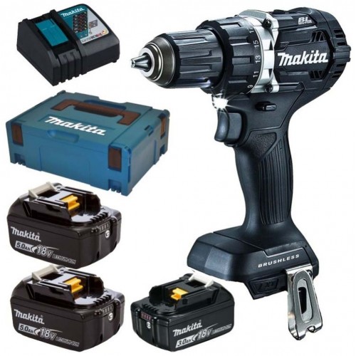 VÝPRODEJ Makita DDF484BJX1 Aku vrtací šroubovák (18V/2x5.0Ah+1x3.0Ah) Makpac 2 POŠKRÁBANÝ KUFR!!