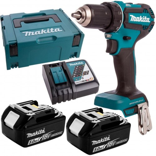 MAKITA DDF485RTJ Aku bezuhlíkový šroubovák Li-ion LXT (2x5,0Ah/18V) Makpac