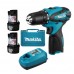 MAKITA DF330DWE Aku šroubovák Li-ion ( 10,8V/2x1,3Ah) kufr+ nabíječka