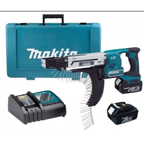 MAKITA Aku šroubovák se zásobníkem 45-55mm,Li-ion 18V/3,0Ah v kufru DFR750RFE