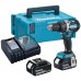 MAKITA DHP484RFJ Aku bezuhlíkový příklepový šroubovák Li-ion (2 x 3,0 Ah/18V) Makpac
