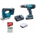 MAKITA Aku sada-přímoč. pila JV183D+příklep. šroubovák HP457D Li-ion 18V/1,3Ah G DK18113X1
