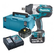 MAKITA DTW1001RTJ Aku rázový utahovák 3/4" Li -ion (2x18V/5,0Ah) MakPac