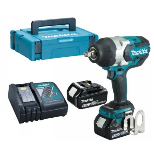 MAKITA DTW1002RTJ Aku rázový utahovák 1/2" Li -ion (2x5,0 Ah/18V) MAKPAC