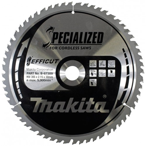 MAKITA E-08903 TCT pilový kotouč Efficut 216mmx30mm 60T
