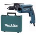 MAKITA HP1641K Příklepová vrtačka s kufrem,rychlosklíčidlo 1,5-13mm, 680W, v kufru