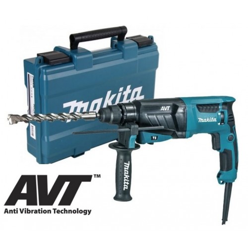 MAKITA HR2631FT Kombinované kladivo SDS-Plus s AVT a výměnným sklíčidlem 2,4J, 800W MAKITA HR2631FT Kombinované kladivo SDS-Plus s AVT a výměnným sklíčidlem 2,4J, 800W