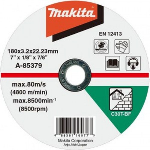 MAKITA A-85379 řezný kotouč 180x3x22mm kámen