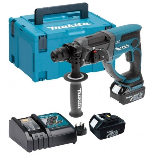 MAKITA DHR202RTJ Aku kombinované kladivo Li-ion LXT (2x5,0Ah/18V) Makpac