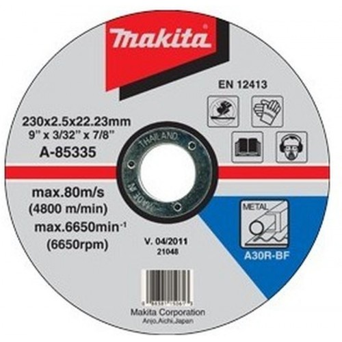 MAKITA A-85335 řezný kotouč 230x2,5x22mm ocel