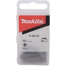 MAKITA P-06133 bit HEX 1/4" PZ3, 25mm, 10ks