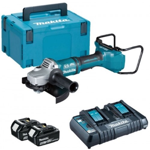 MAKITA DGA900PT2 Aku úhlová bruska 230mm, Li-ion (2x18V/5,0Ah)