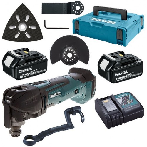 MAKITA DTM51RFJX1 Aku MultiTool + příslušenství Li-ion 18 V 18V 2 x 3,0Ah, Makpac