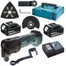 MAKITA DTM51RFJX1 Aku MultiTool + příslušenství Li-ion 18 V 18V 2 x 3,0Ah, Makpac