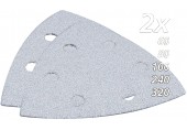 Makita B-21674 Brusný papír DELTA 94mm, 60,80,100,240,320 barva 10ks