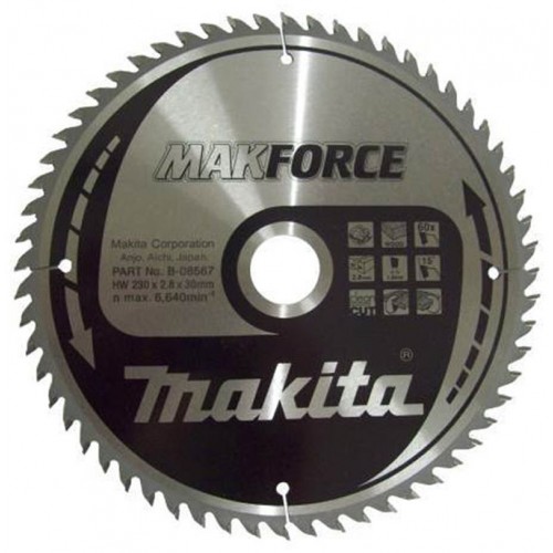 MAKITA B-08567 pilový kotouč 230x30mm 60 Z MAKITA B-08567 pilový kotouč 230x30mm 60 Z