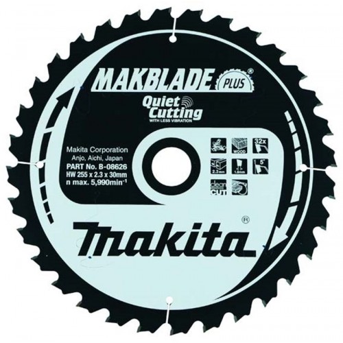 MAKITA B-08626 Pilový kotouč na dřevo 255x30mm 32 Z