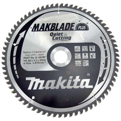 MAKITA B-32530 Makblade Plus pilový kotouč 260x30mm 70T