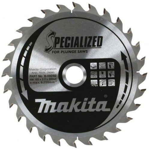 MAKITA B-09282 pilový kotouč 165x20mm 28T