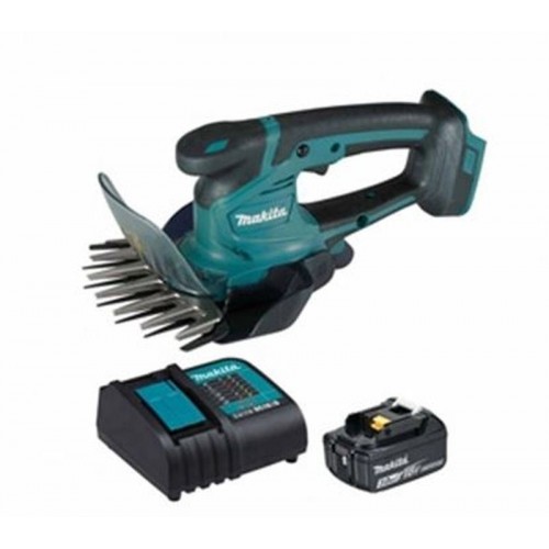 MAKITA Aku nůžky na trávu li-ion 18V Z + nabíječka a akumulátor DUM604RF