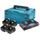 MAKITA 198091-4 Sada Li-ion LXT 18V 4xBL1860B + DC18RD dvojnabíječka + MakPac 3