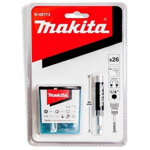 MAKITA B-48773 Sada bitů 26 ks, adaptér 80 mm