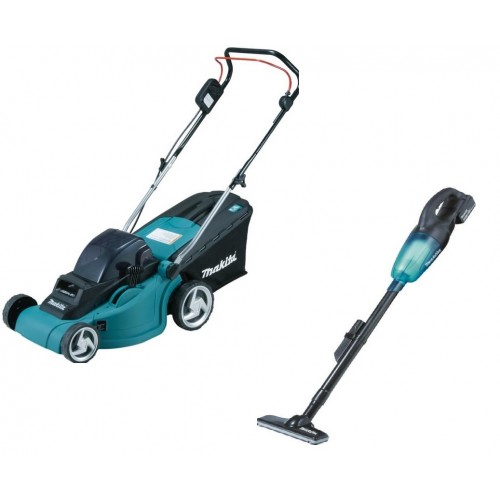 MAKITA akční set Aku sekačky 380mm Li-ion DLM380PM2 + aku vysavač černý DCL180ZB