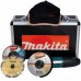 MAKITA GA5030RSP4 Uhlová bruska 125mm, ALU kufr + 4ks brusných kotoučů + 1ks diamantový kotouč + 2ks řezací kotouče + čepice