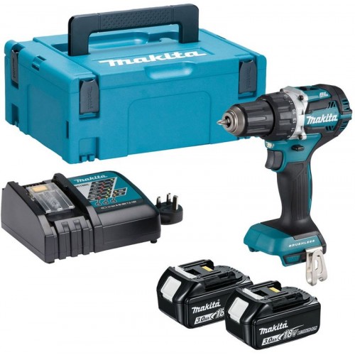 MAKITA DDF484RFJ Aku bezuhlíkový šroubovák 54/30Nm (2x3,0 Ah/18V) Makpac