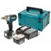 MAKITA DTW250RTJ Aku rázový utahovák 1/2"Li -ion 14,4V/5,0Ah, Makpac