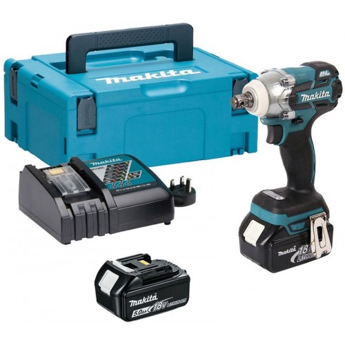 MAKITA DTW285RTJ Aku rázový utahovák Li-ion,(2x5,0Ah/18V) Makpac