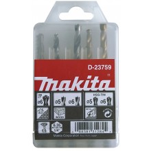 MAKITA D-23759 sada vrtáků do kovu/dřeva/zdiva 5;6/5;6/6mm, stopka HEX 1/4", 5ks