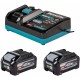 MAKITA sada Li-ion XGT 40V 2xBL4040F+DC40RA 1916Y1-1