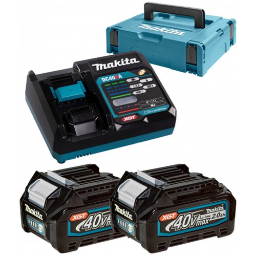 MAKITA 191V07-0 Sada Li-ion XGT 40V 2xBL4020+1xDC40RA+Makpac