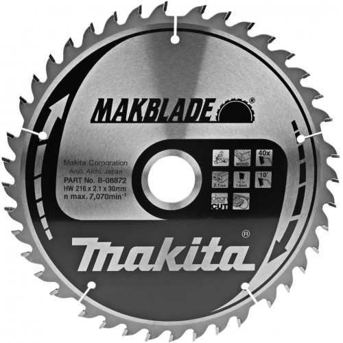 MAKITA B-08872 pilový kotouč 216x30 40T=oldA-86169 =newB-32683