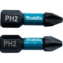 MAKITA B-63616 Torzní bit 1/4" Impact Black PH2, 25mm/2ks
